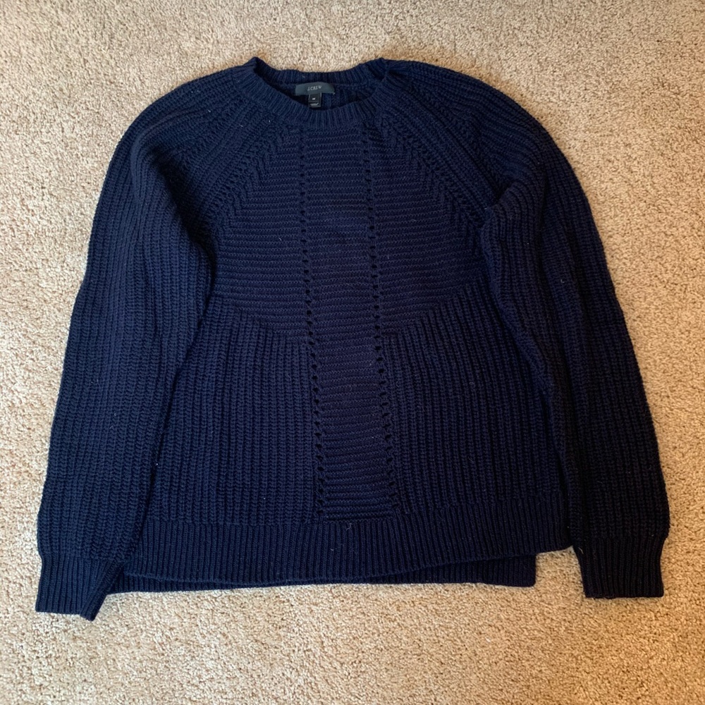 Navy blue thick sweater